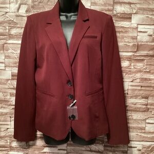 Chic Burgundy Blazer